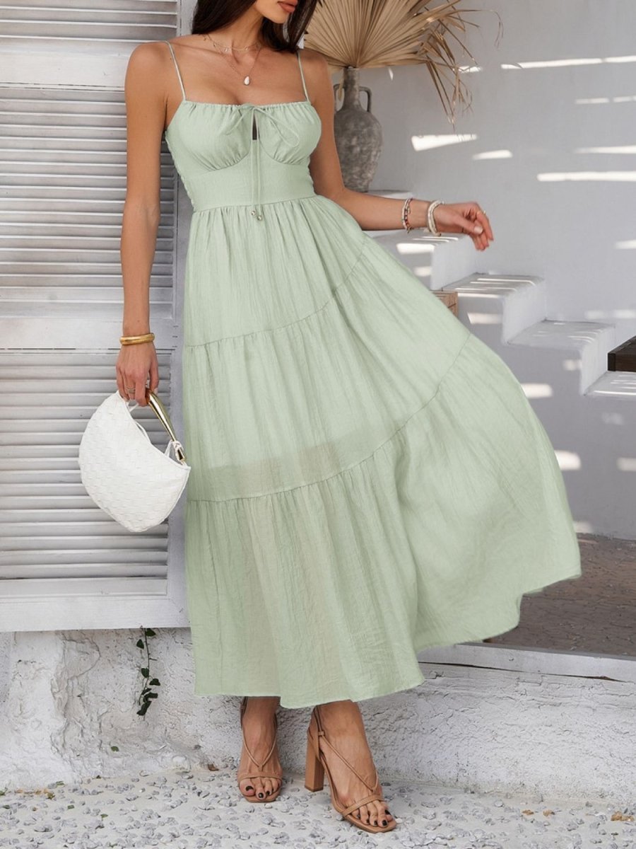 Devine Smocked Tiered Maxi Cami Dress - New Arrivals