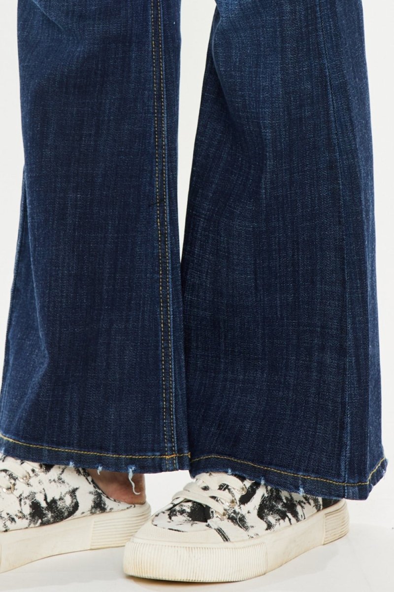 Kancan Full Size Mid Rise Flare Jeans - Bottoms Sale