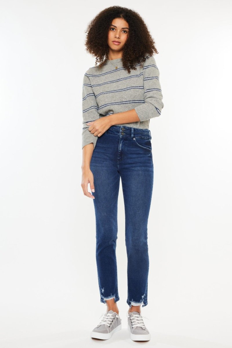 Kancan High Rise Slim Straight Jeans - Bottoms Sale