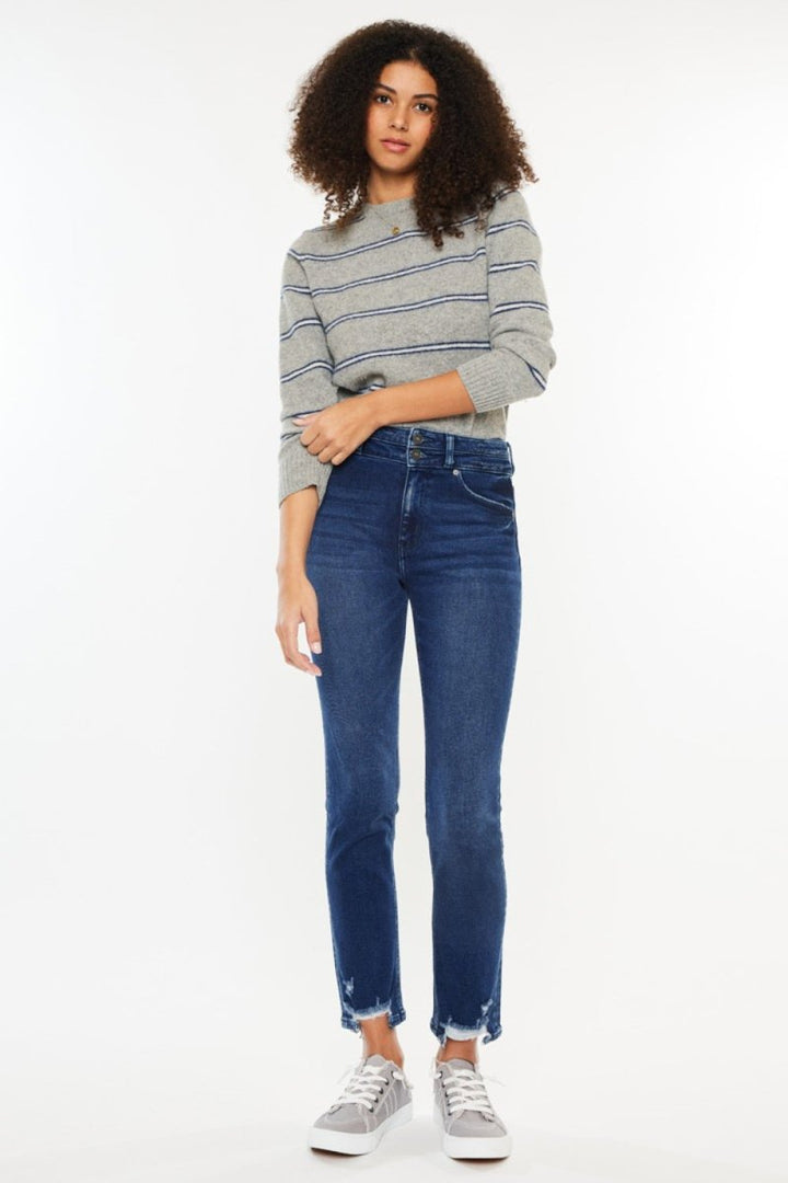 Kancan High Rise Slim Straight Jeans - Bottoms Sale