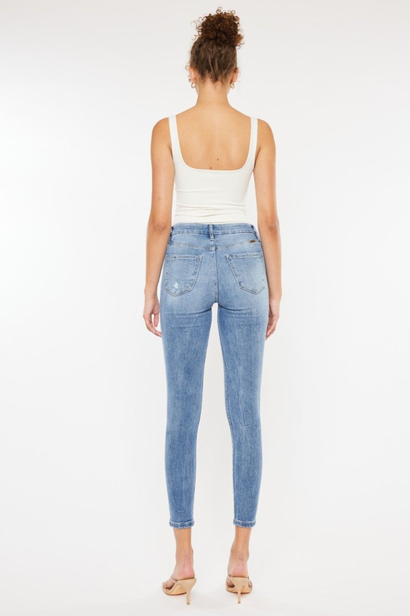 Kancan High Waist Cat's Whiskers Skinny Jeans - Bottoms Sale