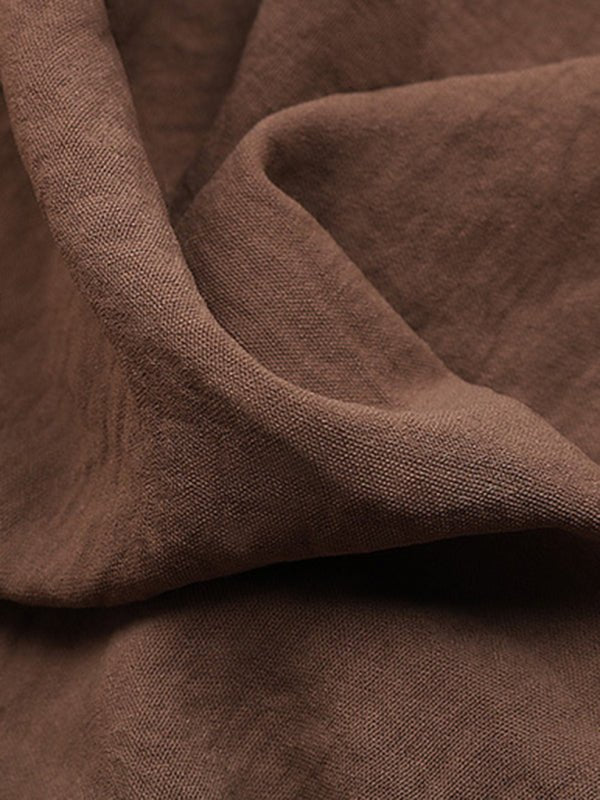 New casual solid color flared wide - leg pants - Bottoms