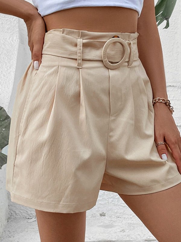 New fashion beige elegant casual ladies shorts - Bottoms