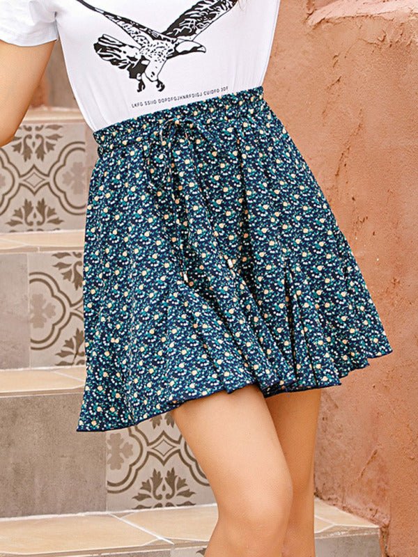 New Fashion Ladies Casual Printed Short Skirt - Bottoms