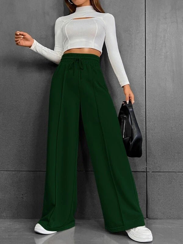 New straight leg loose sweatpants wide leg pants outdoor dance casual trousers - Bottoms