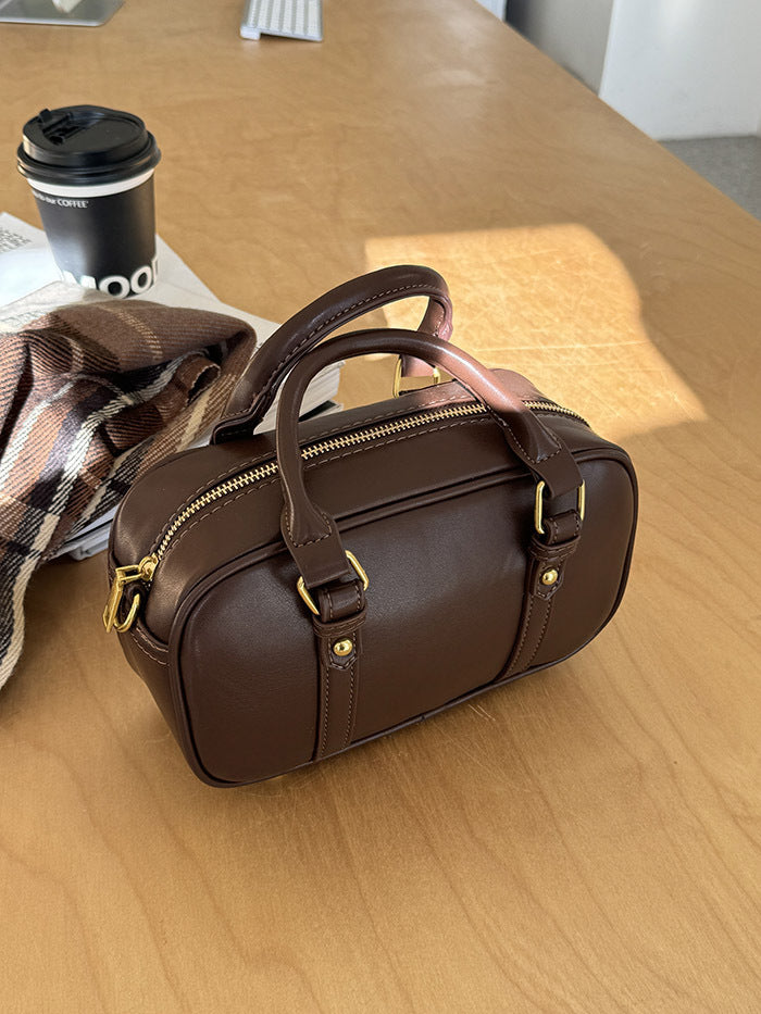 Retro Commuter Bowling Bag For Women