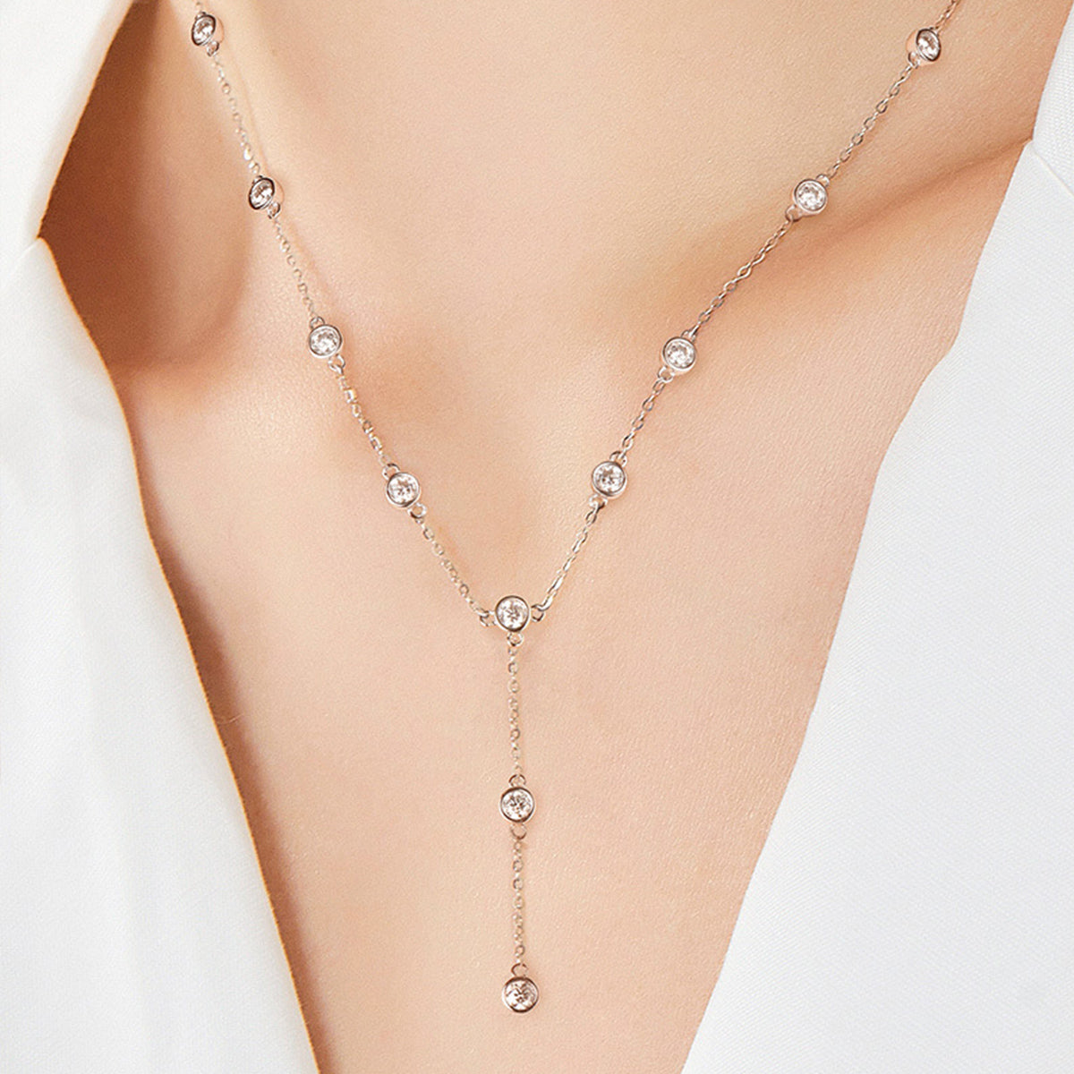 1.1 Carat Moissanite 925 Sterling Silver Necklace