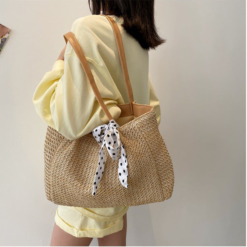 Straw Bag One Shoulder Refreshing Fashion Lady