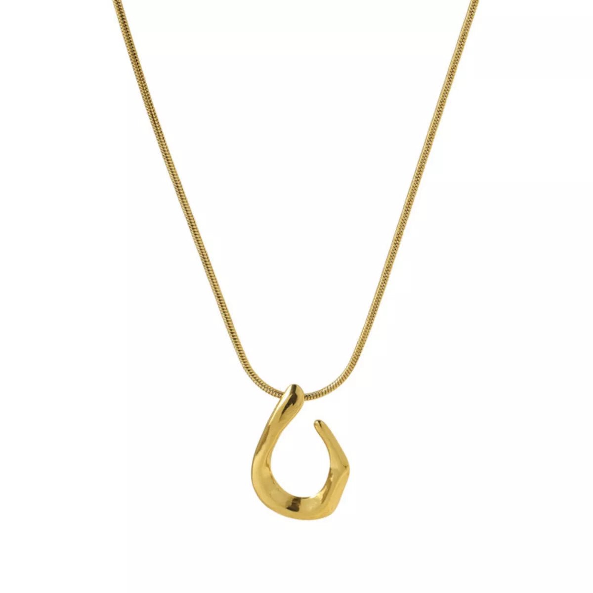 18K Gold - Plated Geometric Necklace - 
