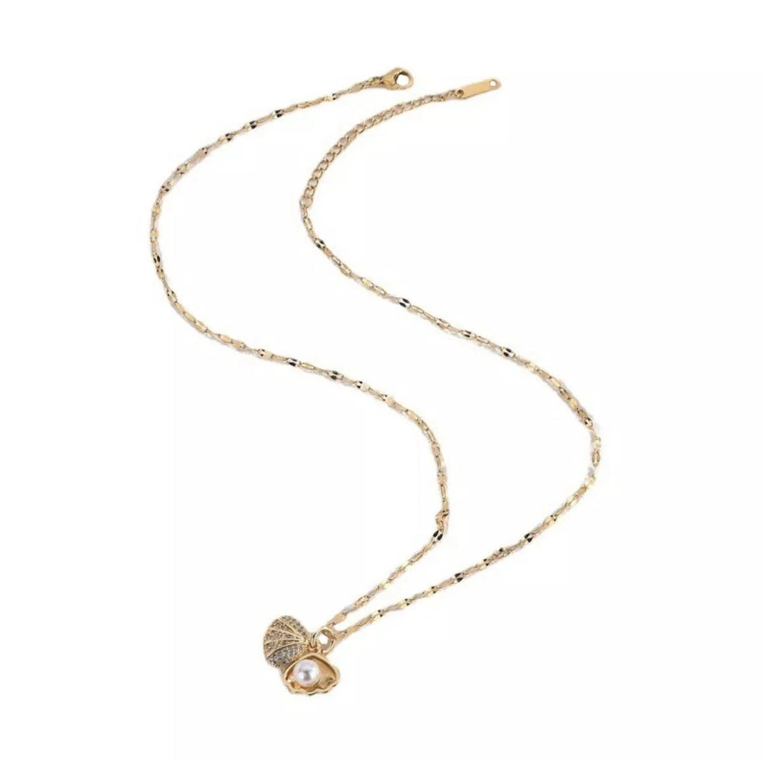 18K Gold - Plated Pearl Shell Necklace - 