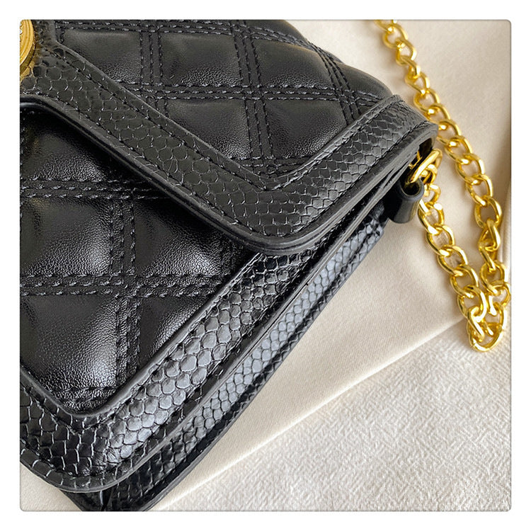 Cute And Elegant Diamond Chain Messenger Bag Lady