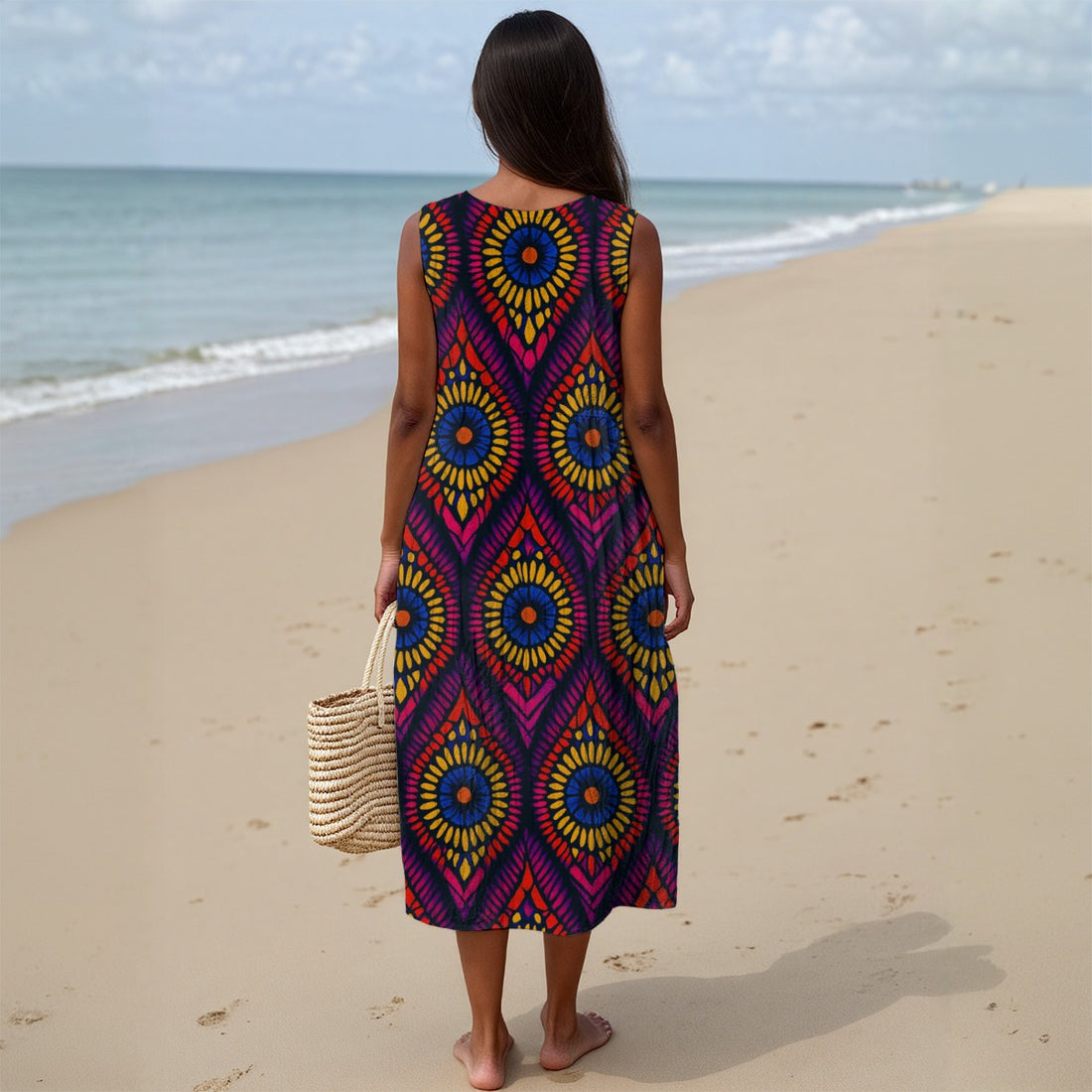 All-Over Print Women's Sleeveless Dress