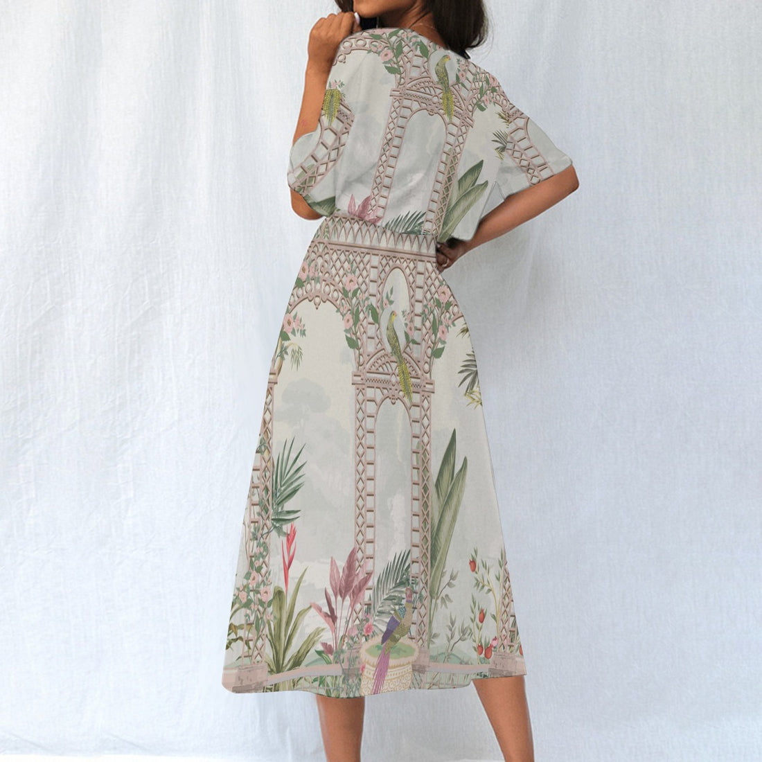 All-Over Print Women's Elastic Waist Dress