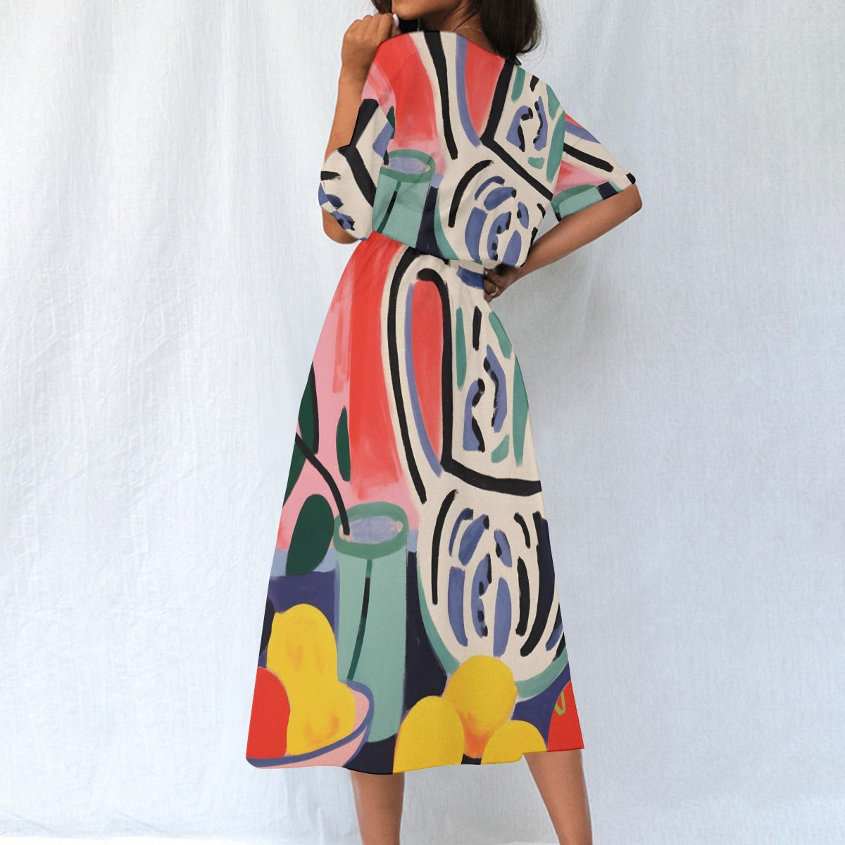 All-Over Print Women's Elastic Waist Dress