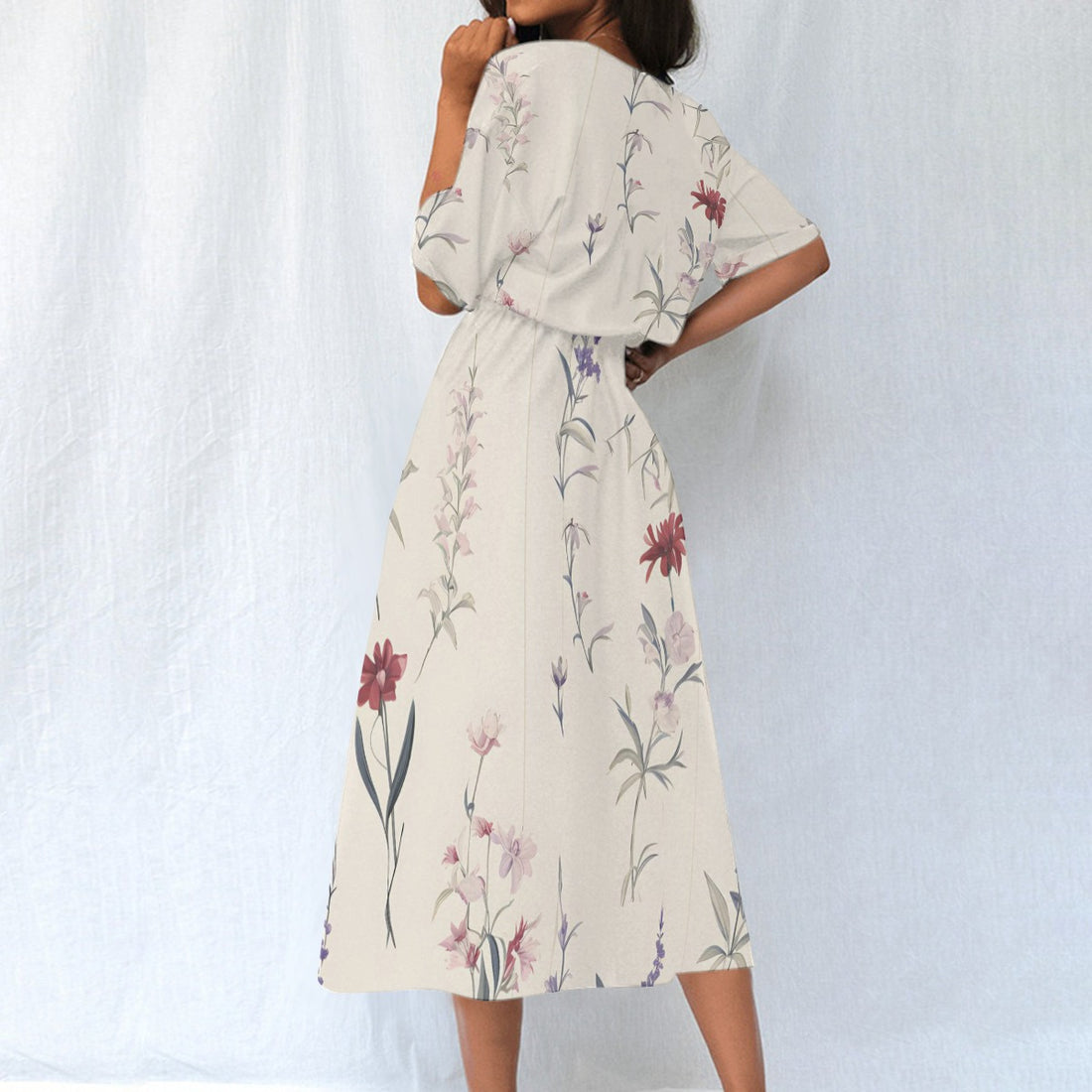 All-Over Print Women's Elastic Waist Dress