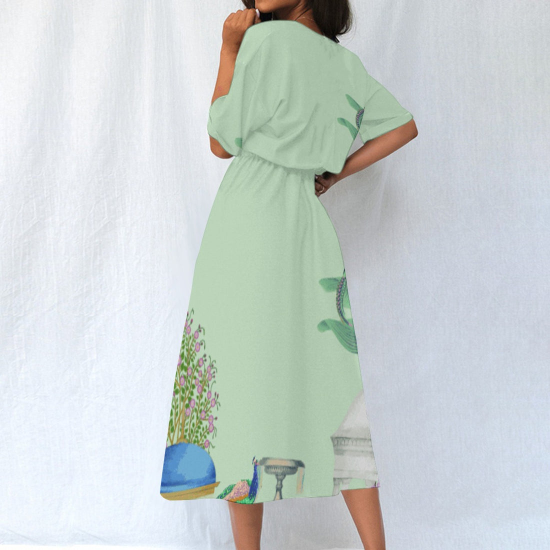 All-Over Print Women's Elastic Waist Dress