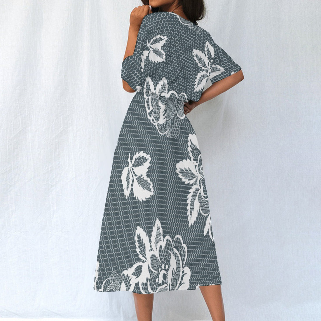 All-Over Print Women's Elastic Waist Dress