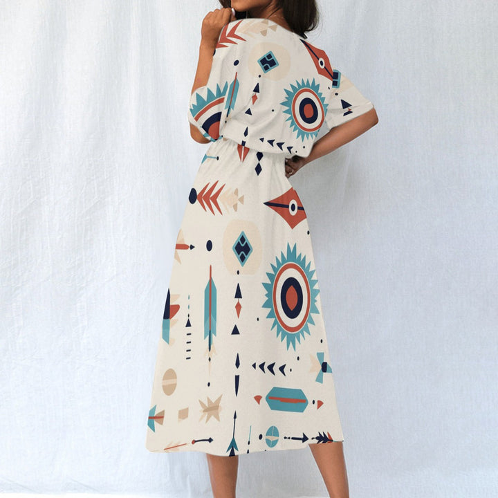 All-Over Print Women's Elastic Waist Dress