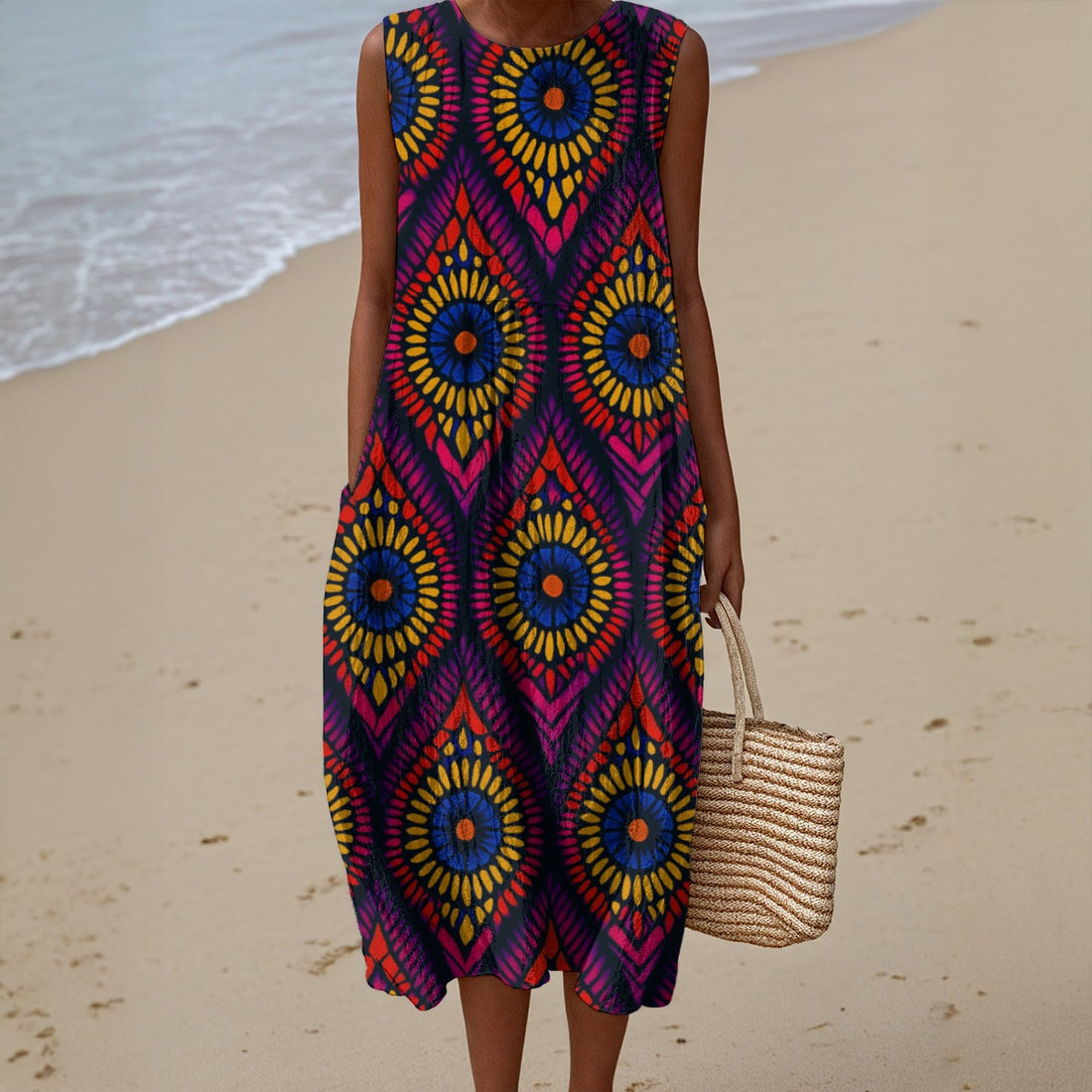 All-Over Print Women's Sleeveless Dress