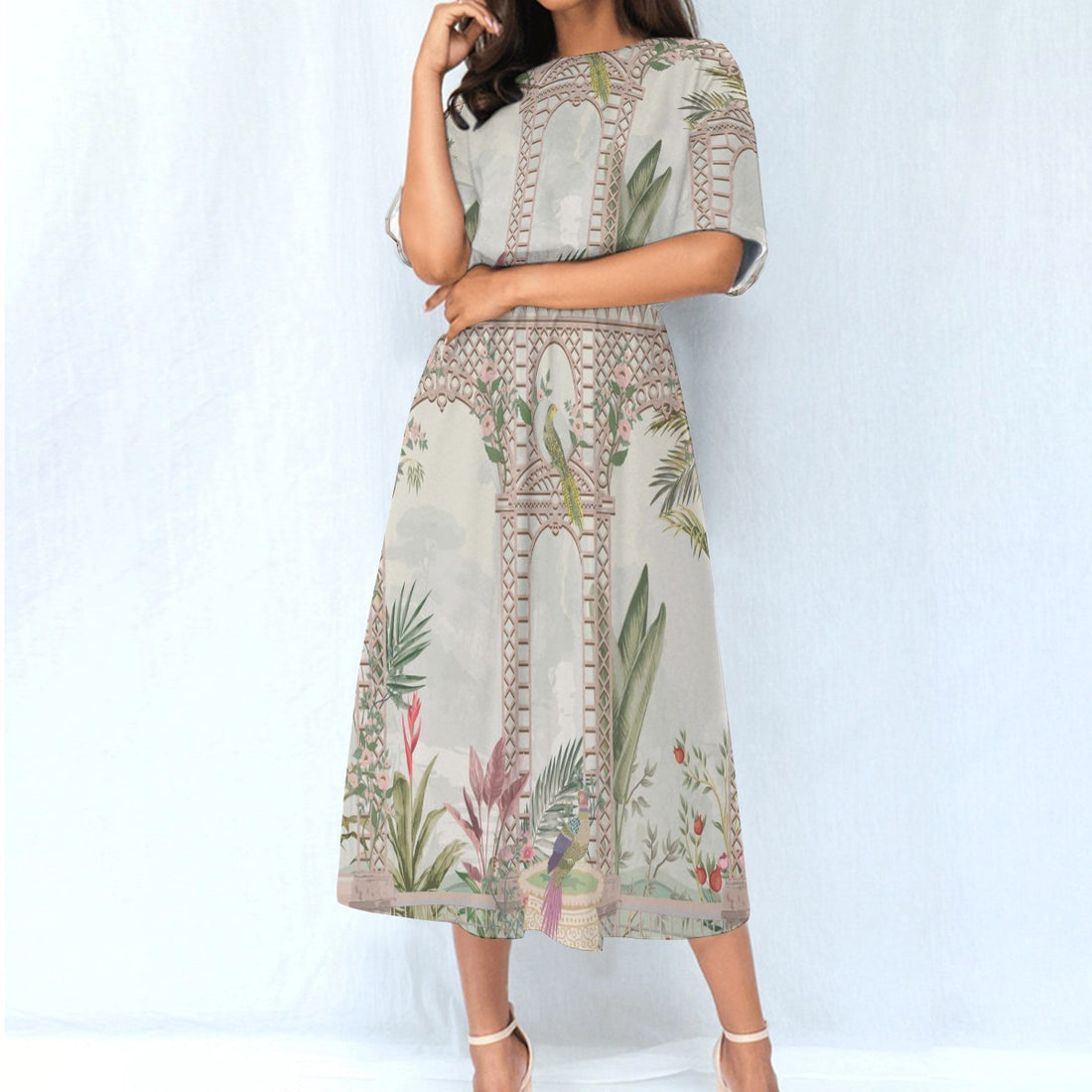 All-Over Print Women's Elastic Waist Dress