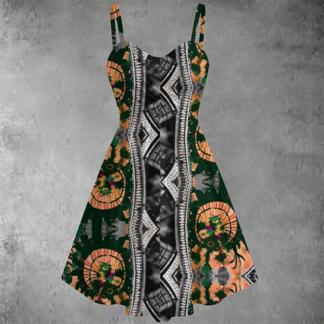All-over print Women's Spaghetti Strap Dress