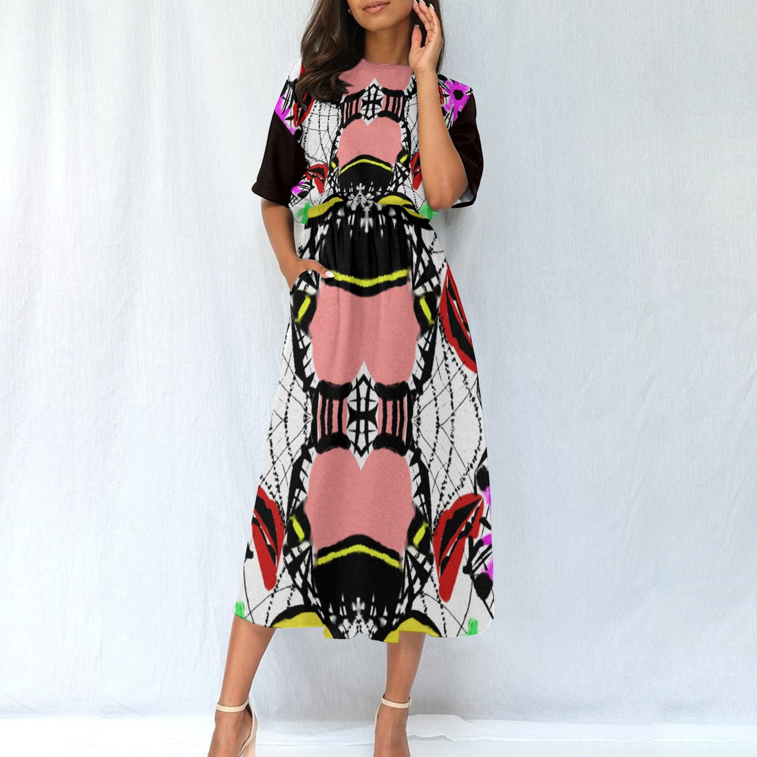 All-Over Print Women's Elastic Waist Dress