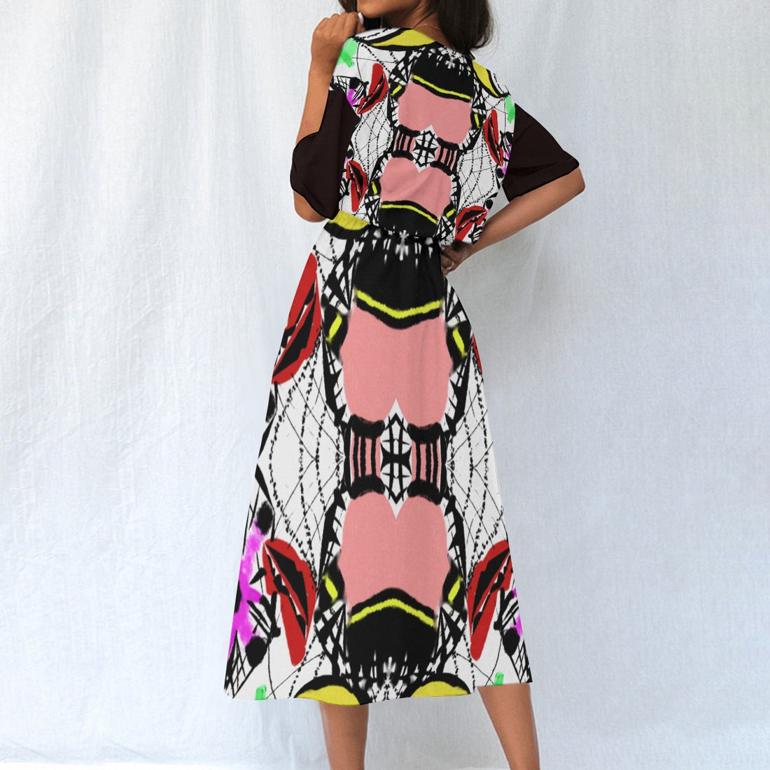 All-Over Print Women's Elastic Waist Dress