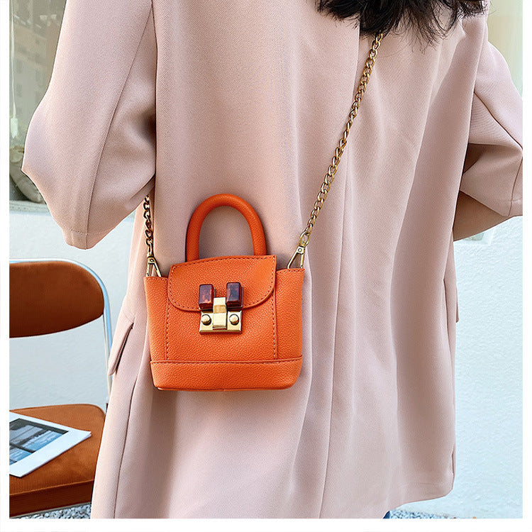 Mini Bag Female Fashion High-end Sense Single Shoulder Messenger Portable Bucket Bag