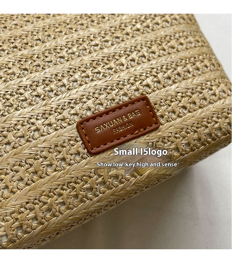 Casual Women Beach Vacation Style Woven Bag