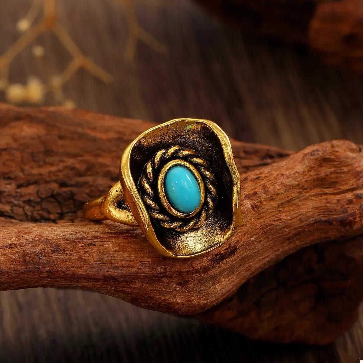 4 - Piece Vintage Bull Head Ring Set - 