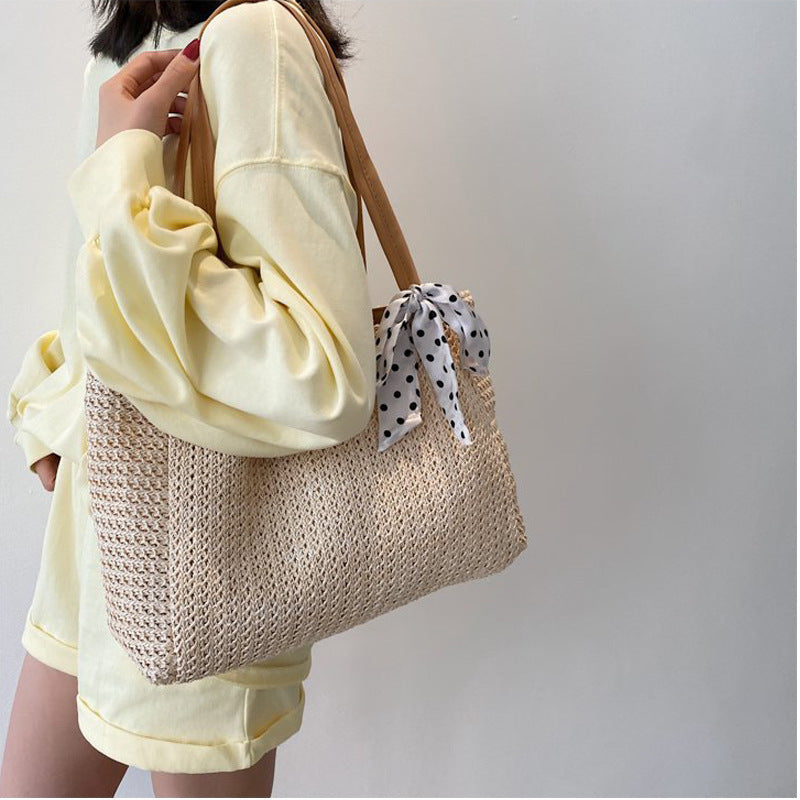 Straw Bag One Shoulder Refreshing Fashion Lady