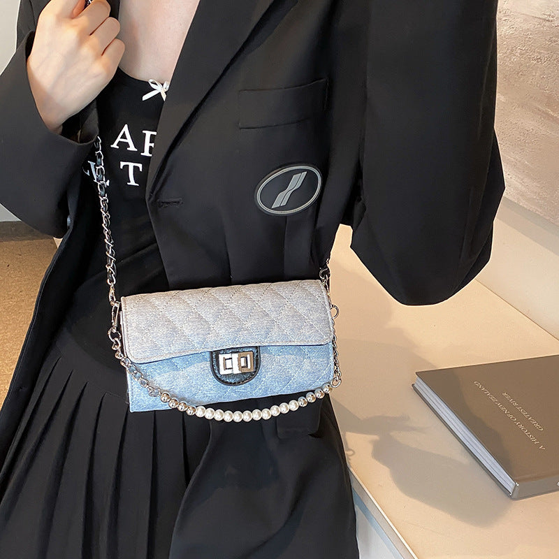 Chic Chanel-style Rhombus Chain Bag For Women