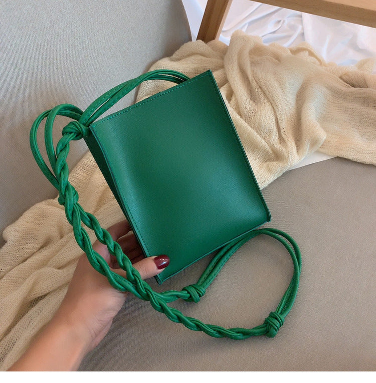 Bag Women's Bag 2024 New Korean Edition Trendy Simple Fashion with Personalized Small Square Bag ins Single Shoulder Cross Shoulder Small Bag