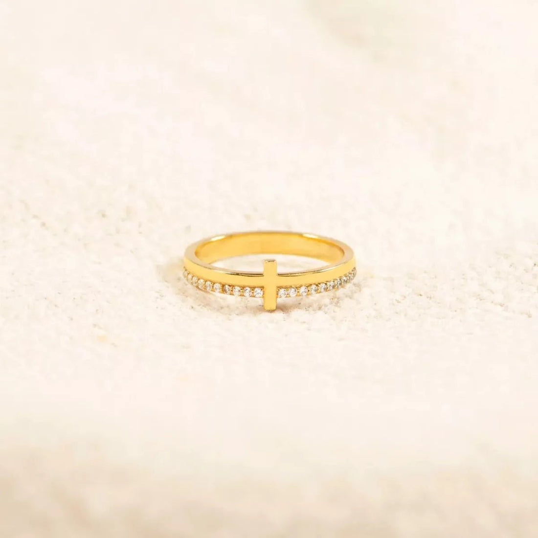 925 Sterling Silver Cross Ring - 