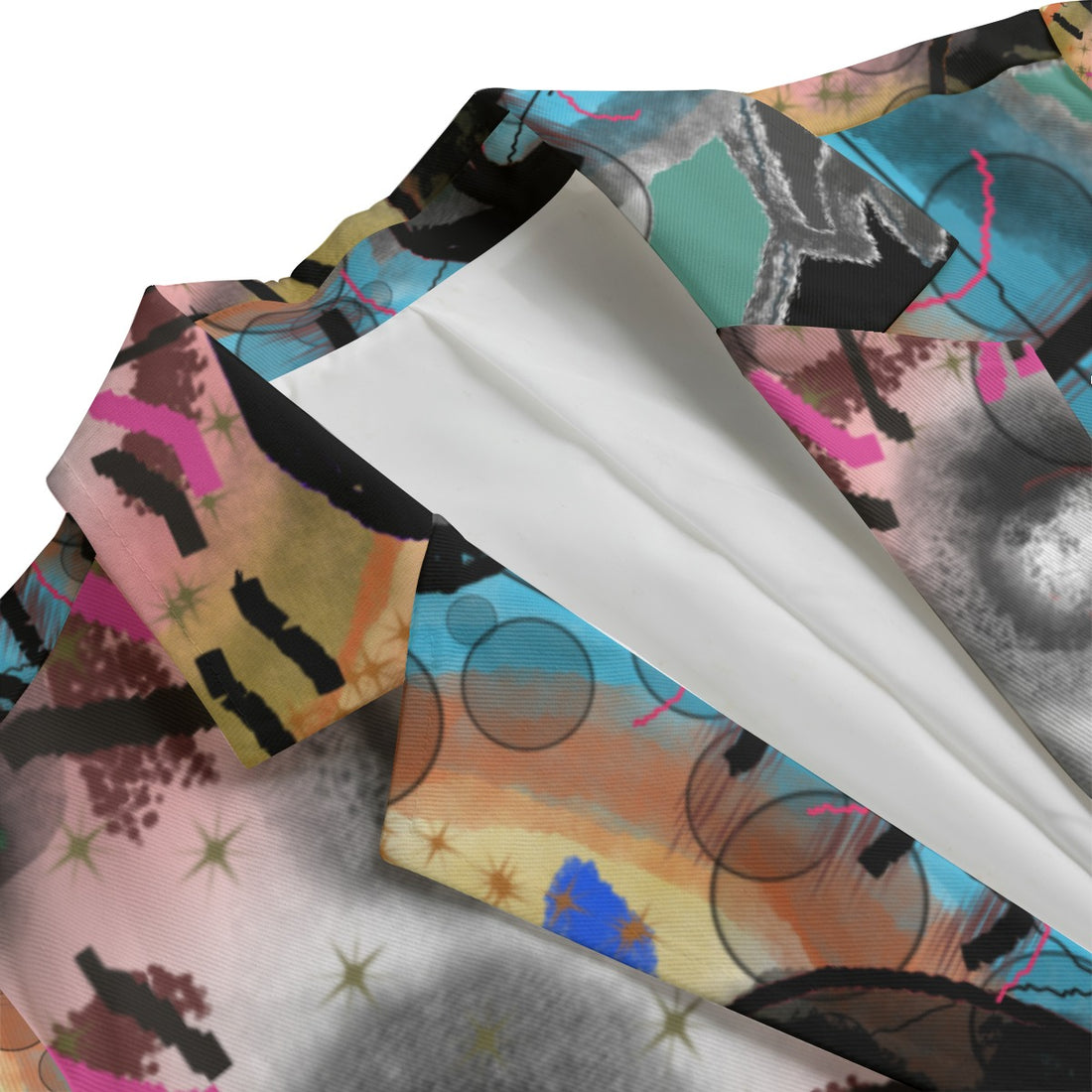All-Over Print Women's Cotton Leisure Blazer