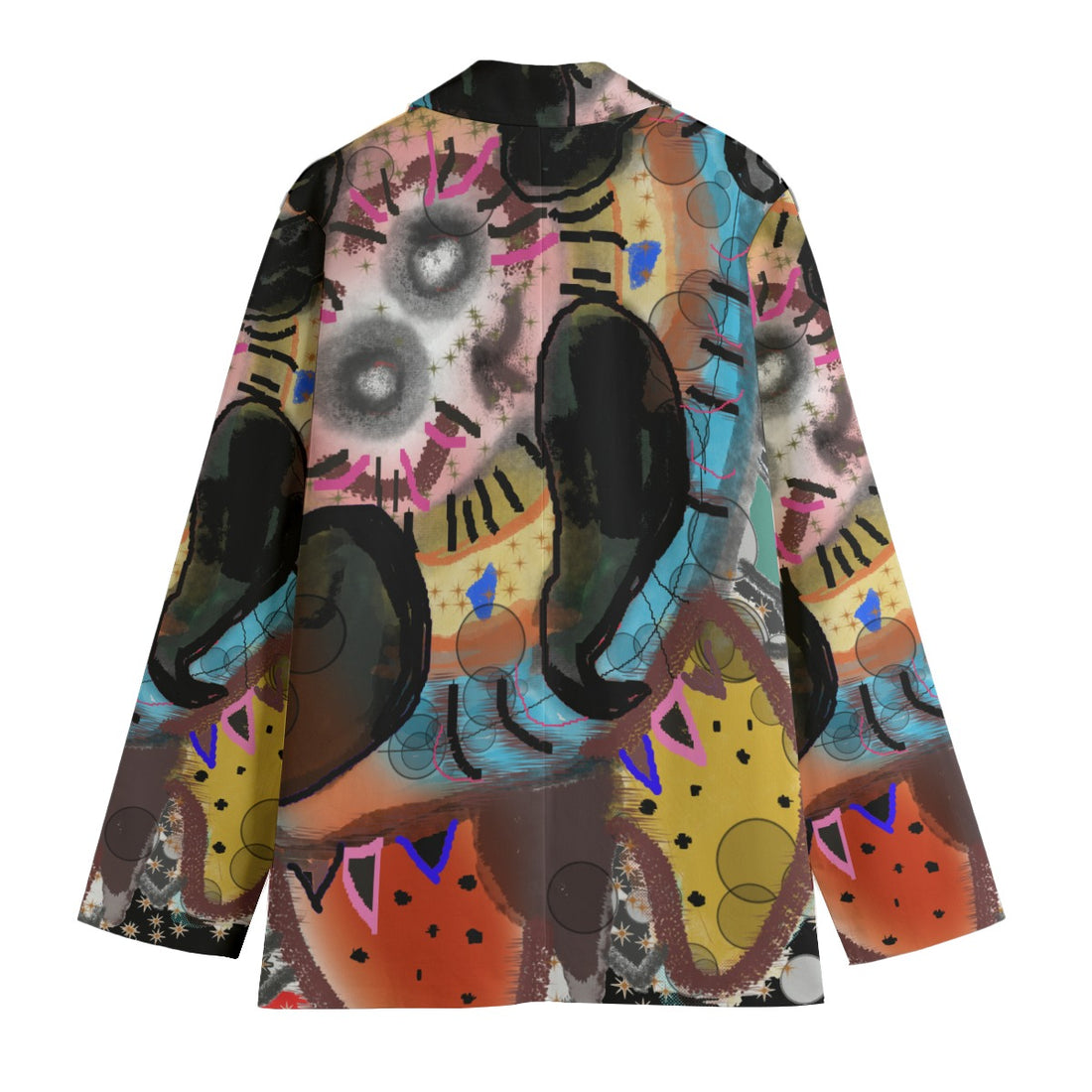 All-Over Print Women's Cotton Leisure Blazer