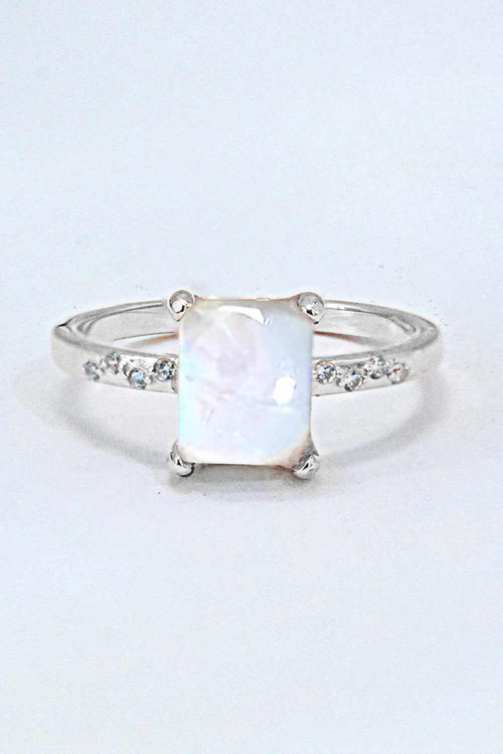 Square Moonstone Ring