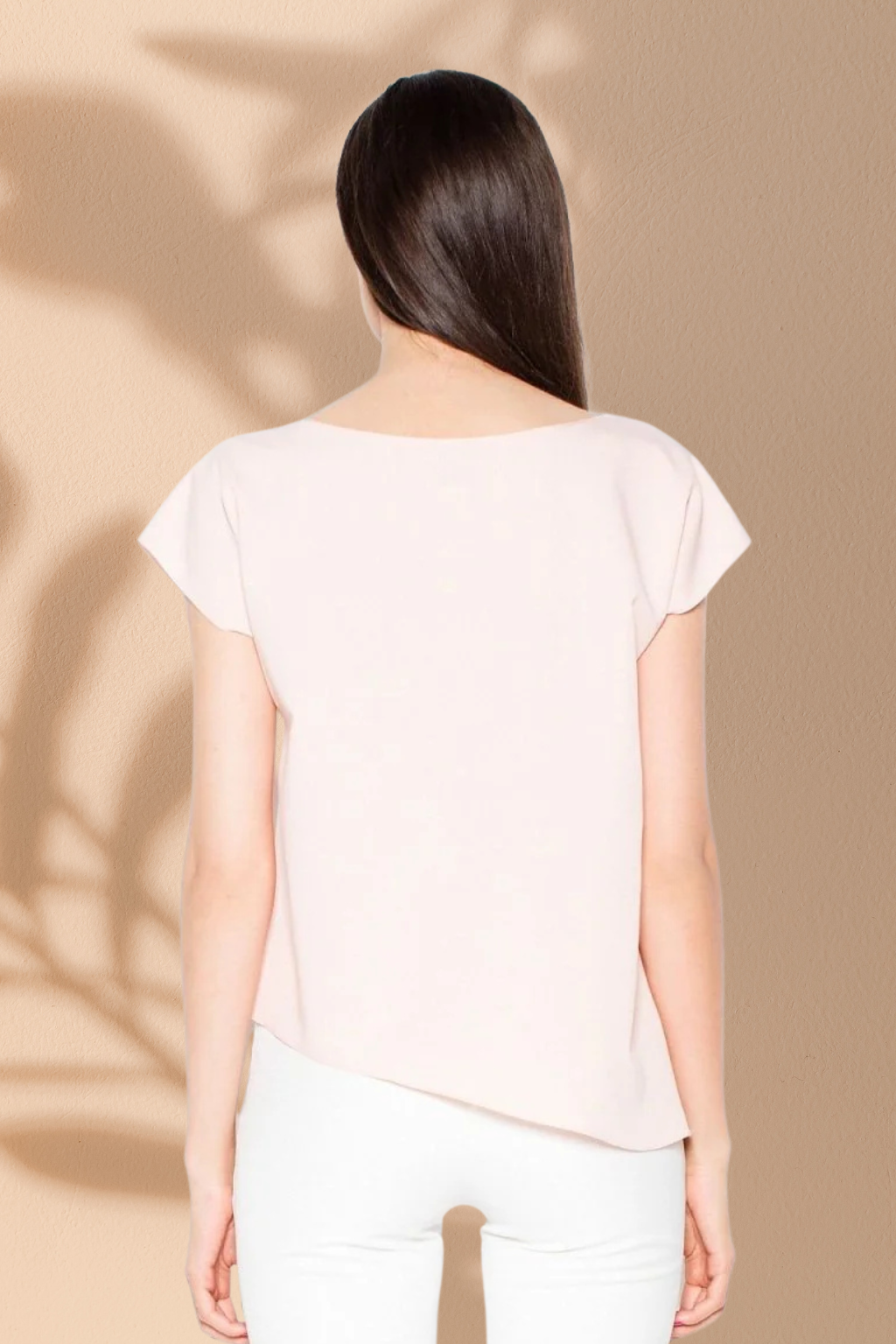 Elegant Blouse, Sleeveless Asymmetric Top