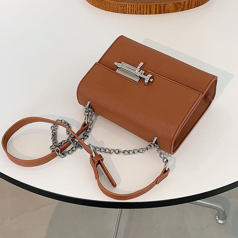 Fashion Female Texture One-shoulder Diagonal Chain Bag