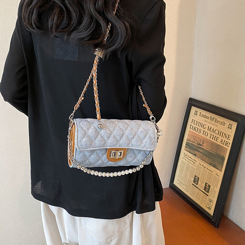 Chic Chanel-style Rhombus Chain Bag For Women