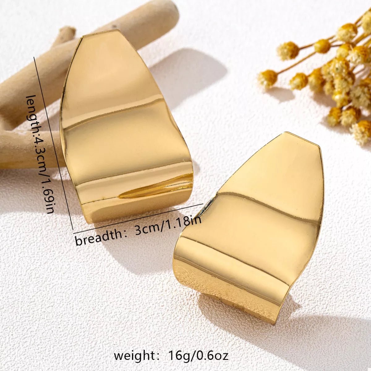 Alloy Geometric Drop Earrings - 