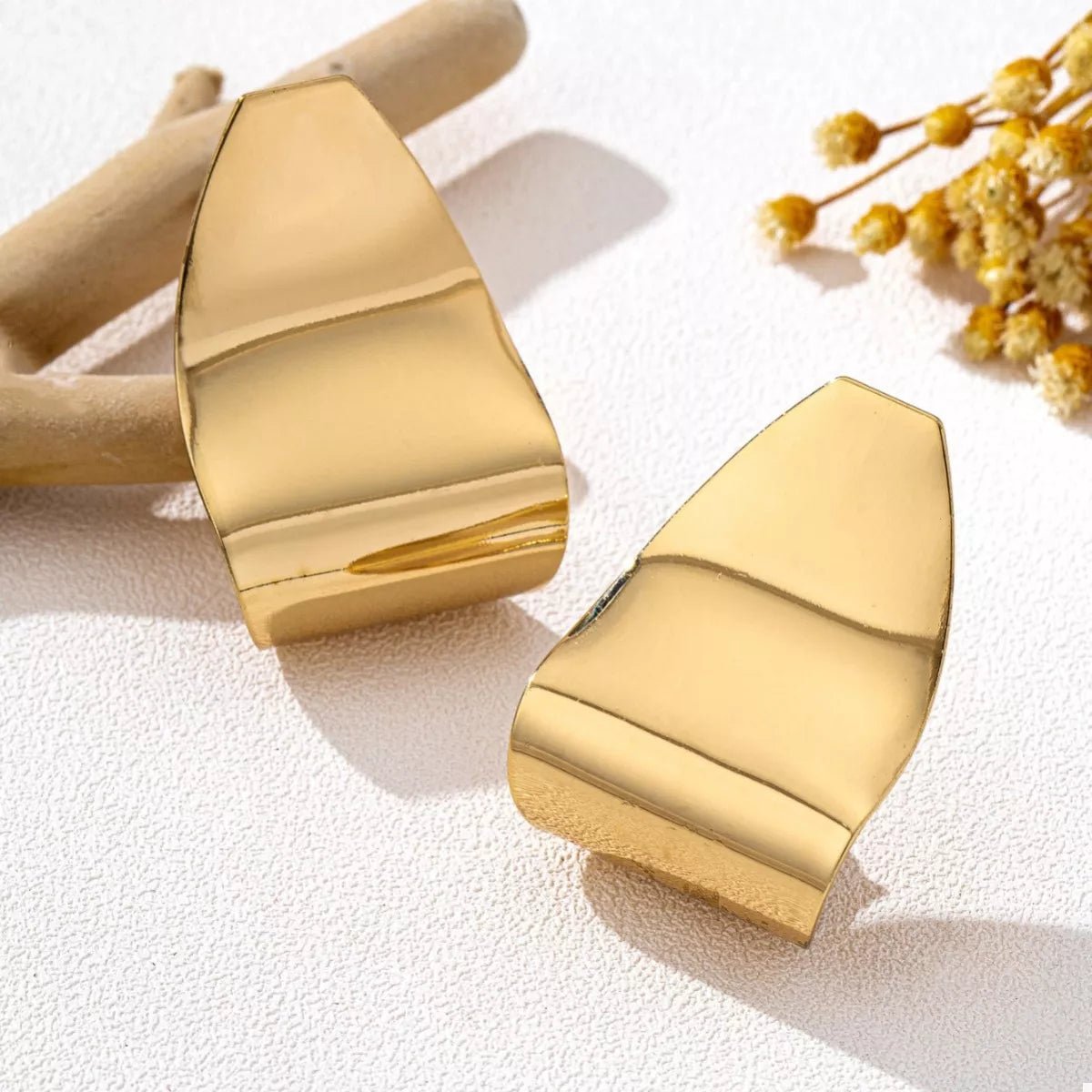 Alloy Geometric Drop Earrings - 