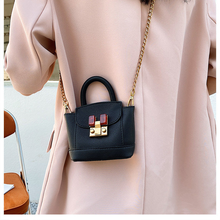 Mini Bag Female Fashion High-end Sense Single Shoulder Messenger Portable Bucket Bag