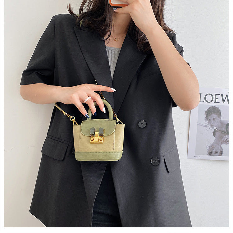 Mini Bag Female Fashion High-end Sense Single Shoulder Messenger Portable Bucket Bag