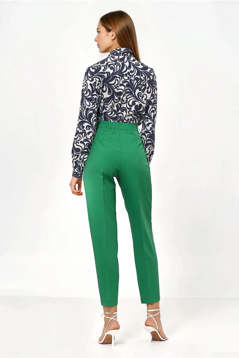 Balloon Trousers with High Waist - 