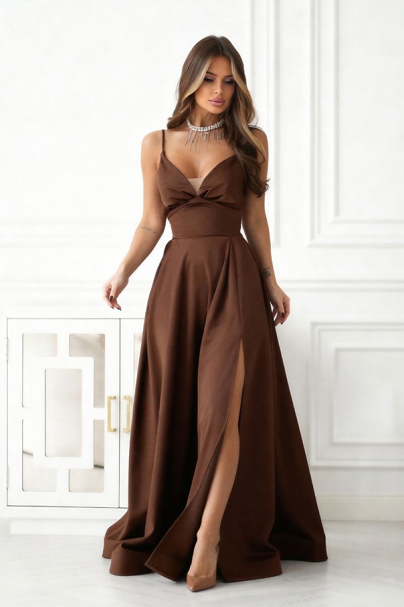 Ballroom Style Long Dress - 