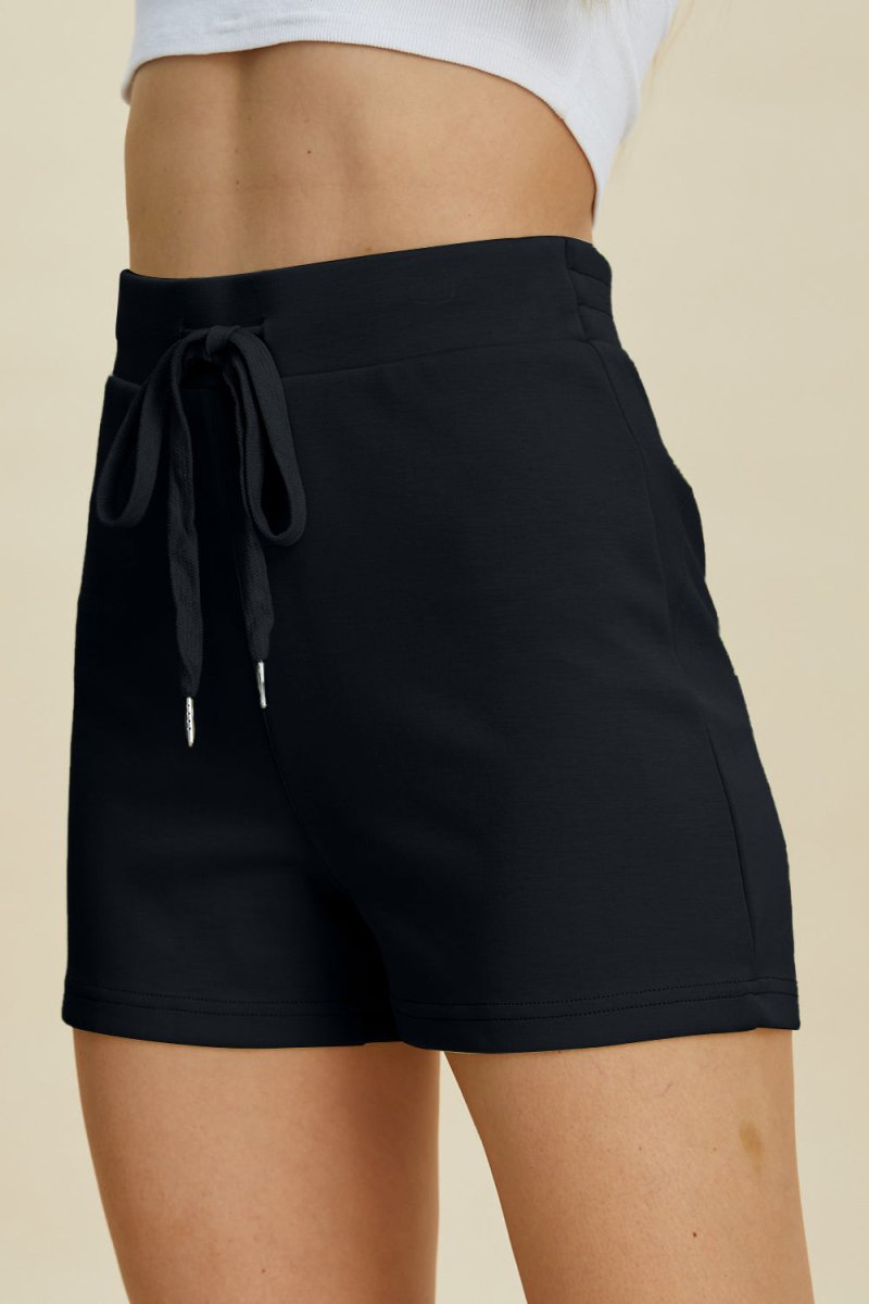 Basic Bae Full Size Air Scuba Drawstring High Waist Shorts - Bottoms