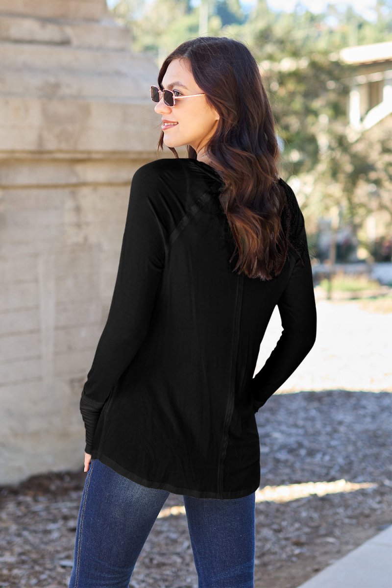 Basic Bae Full Size Round Neck Long Sleeve T-Shirt - Top
