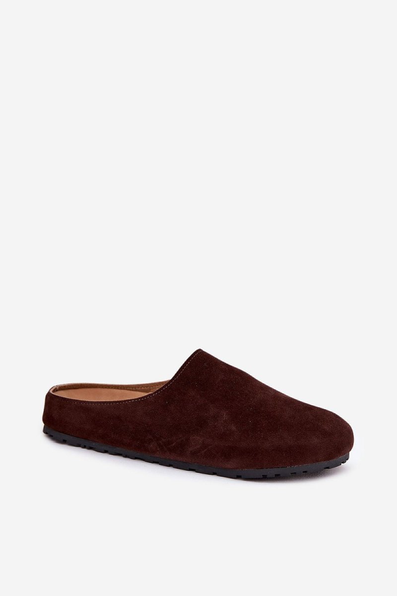 Beige Eco Suede Slippers - 