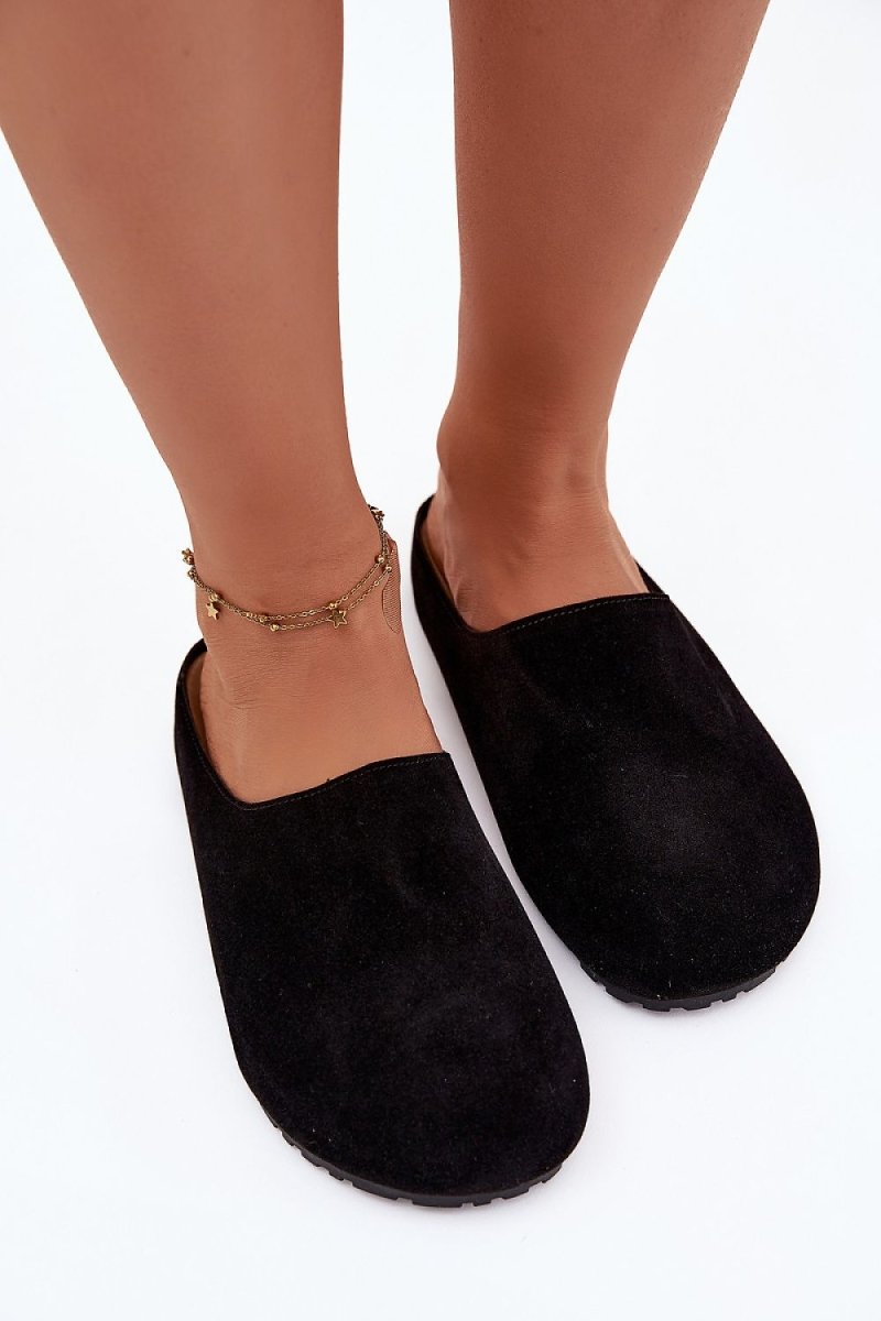 Beige Eco Suede Slippers - 